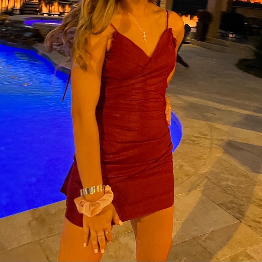 Maroon Cross Dress